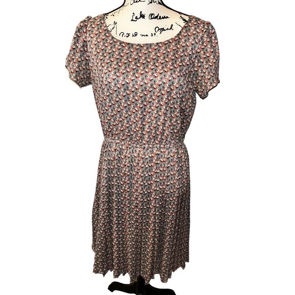 ANTONIO MELANI Laser‎ Cut Sheath Dress Cream Floral Print Size 10 - Picture 1 of 11
